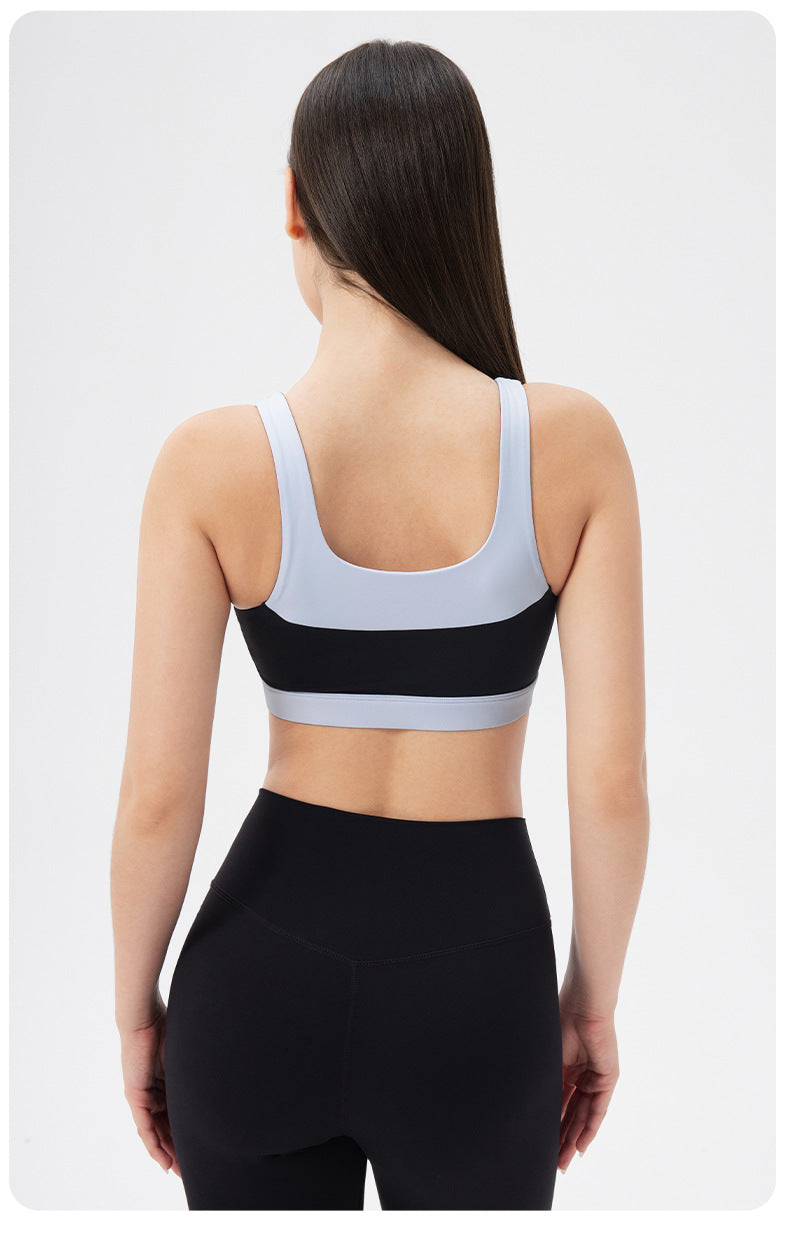 Colour block sports bra