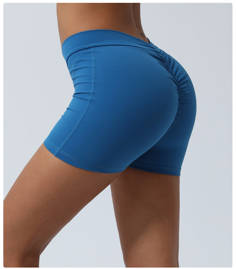 V Waist fitness shorts