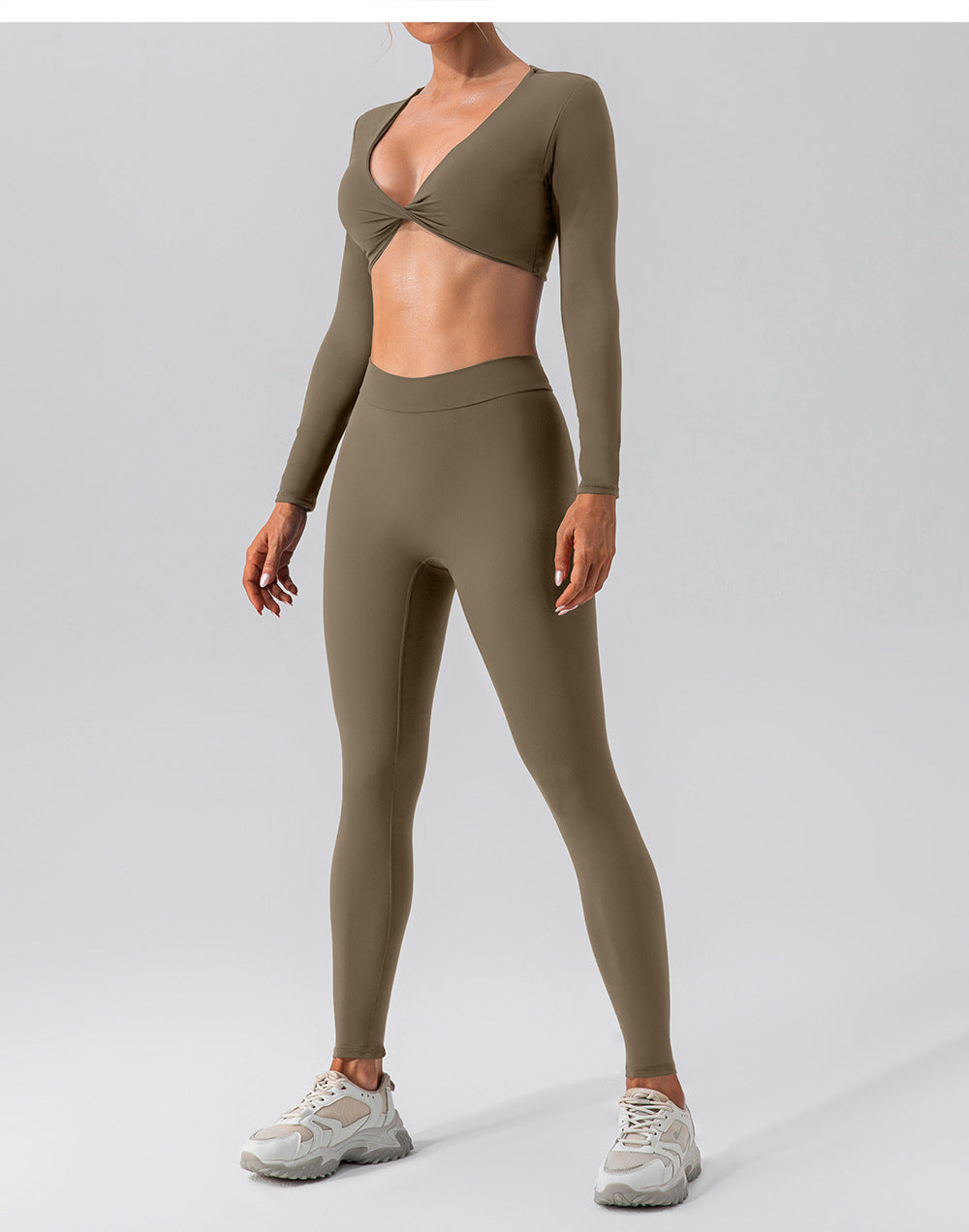 Twisted front cropped top