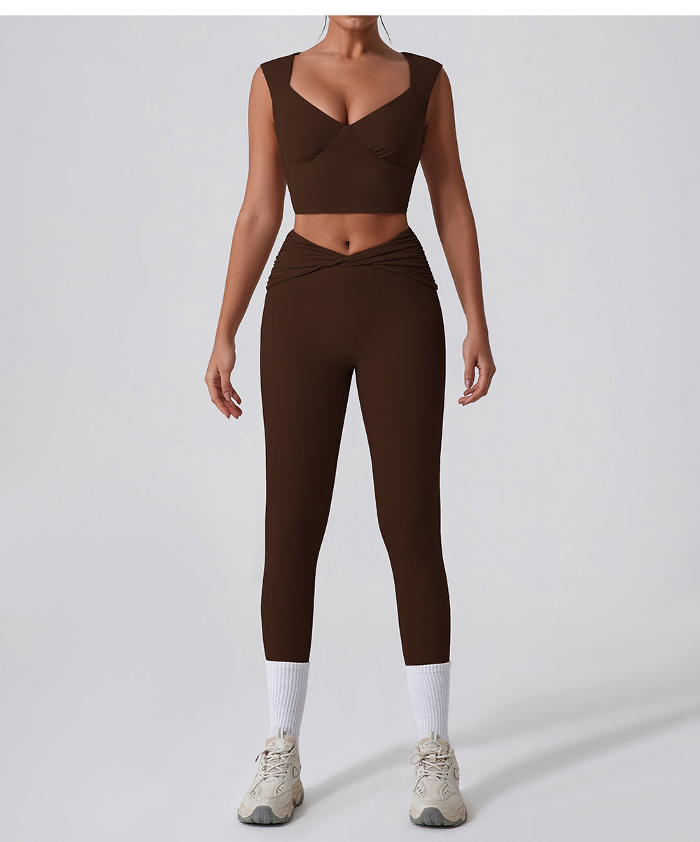 Quick dry sweet heart neck top