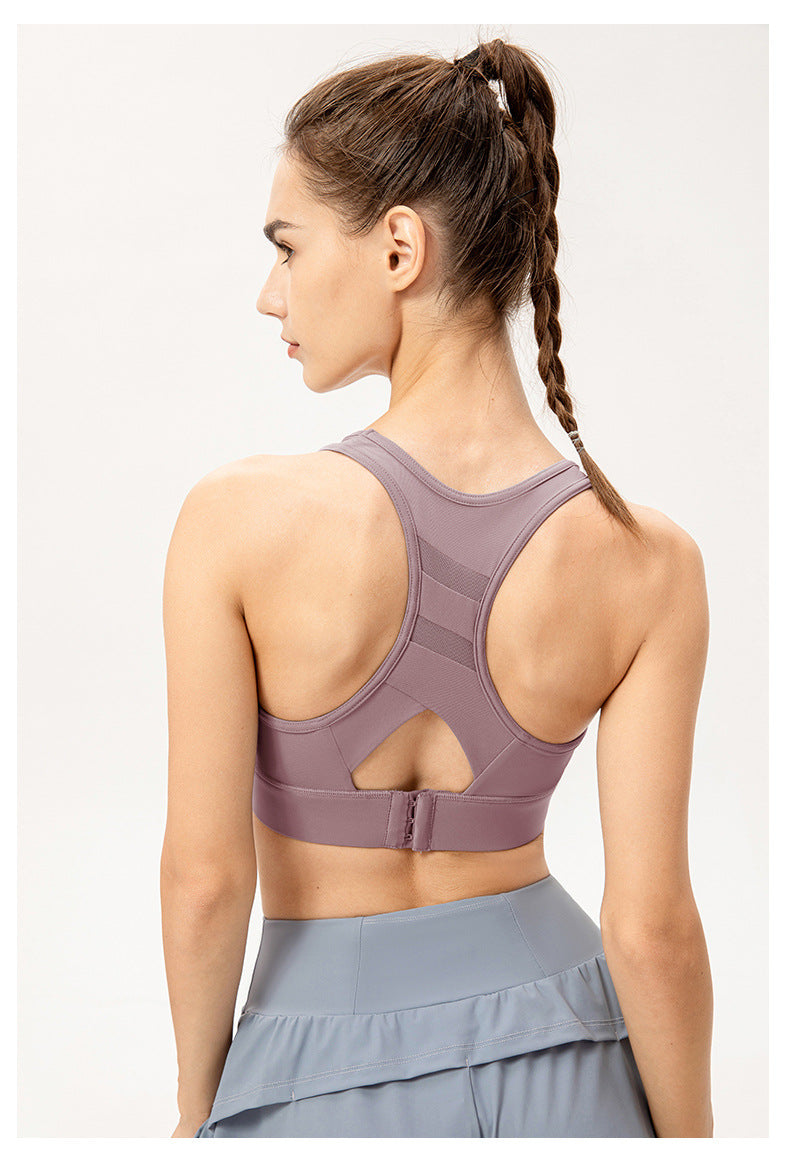 Cut out back sports bra