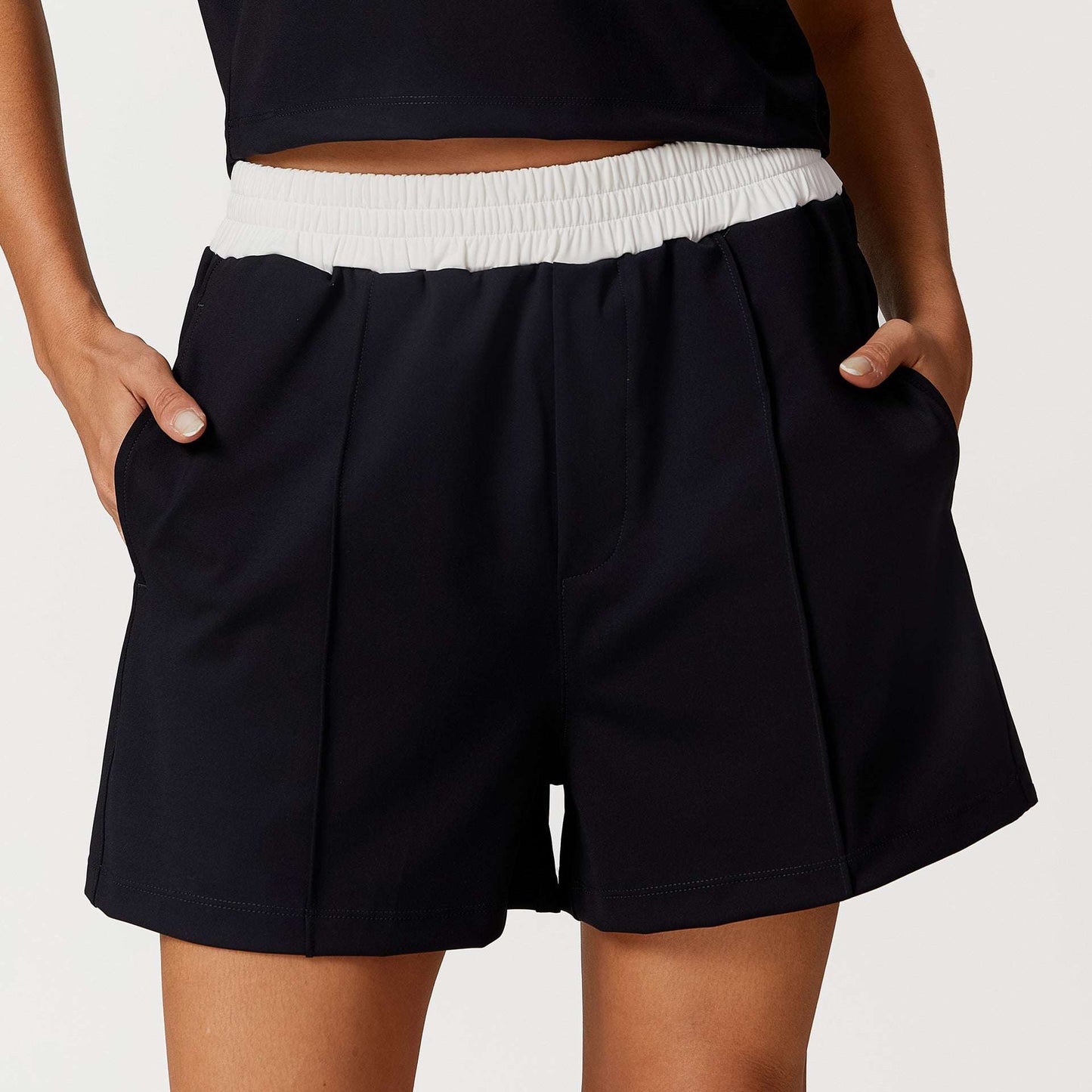 Black and White Shorts