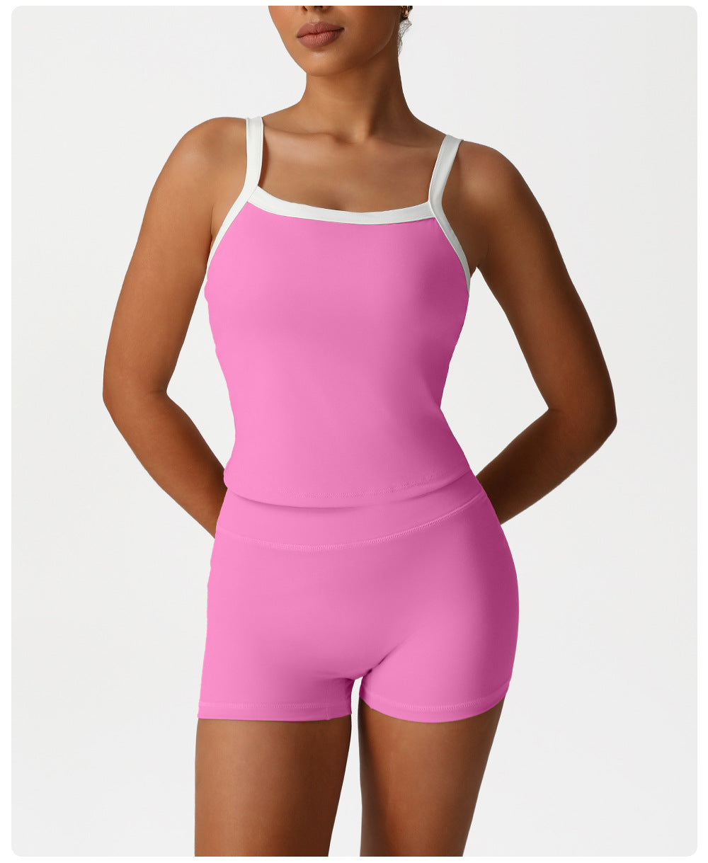 Contrast strap vest