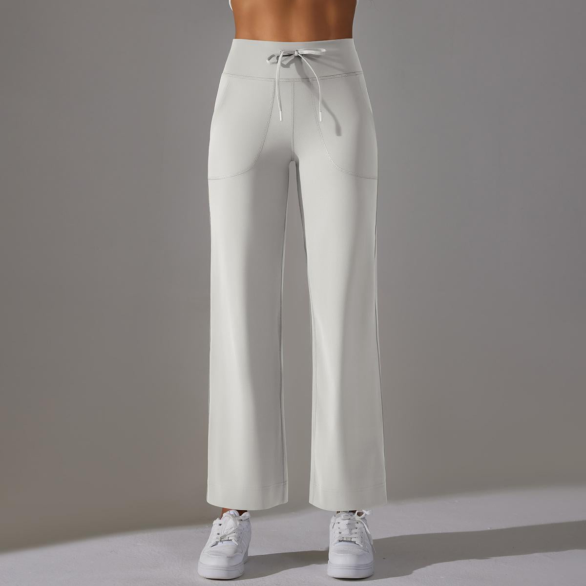Straight leg trousers