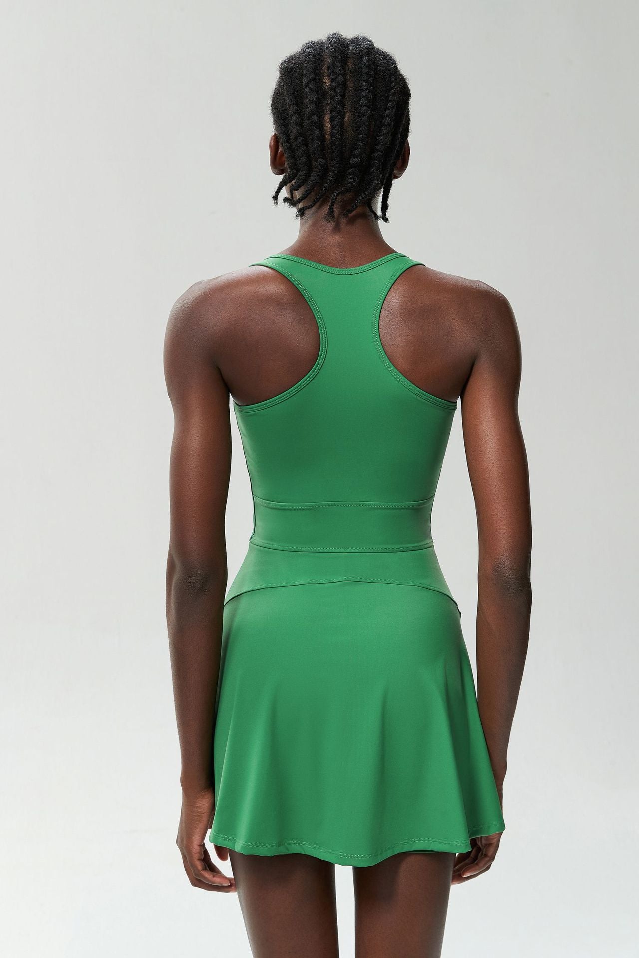 Zipper front fitness dress