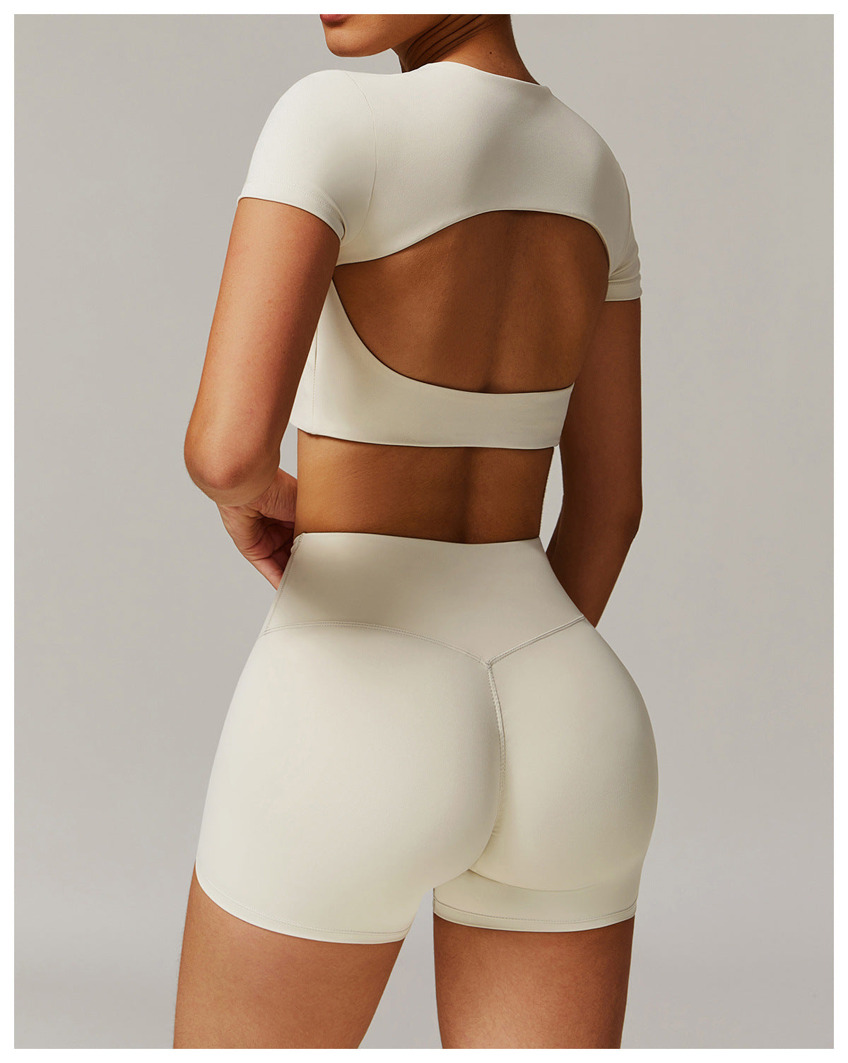 Short sleeve cropped top