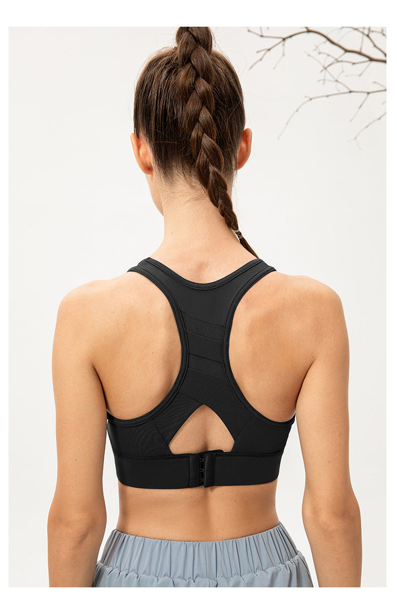 Cut out back sports bra