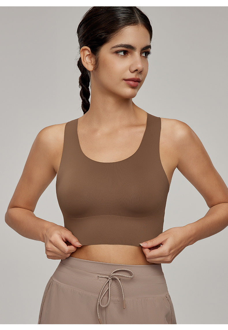Cross back sports bra