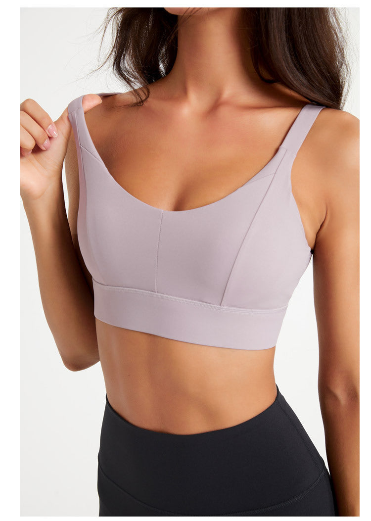 U neck sports bra