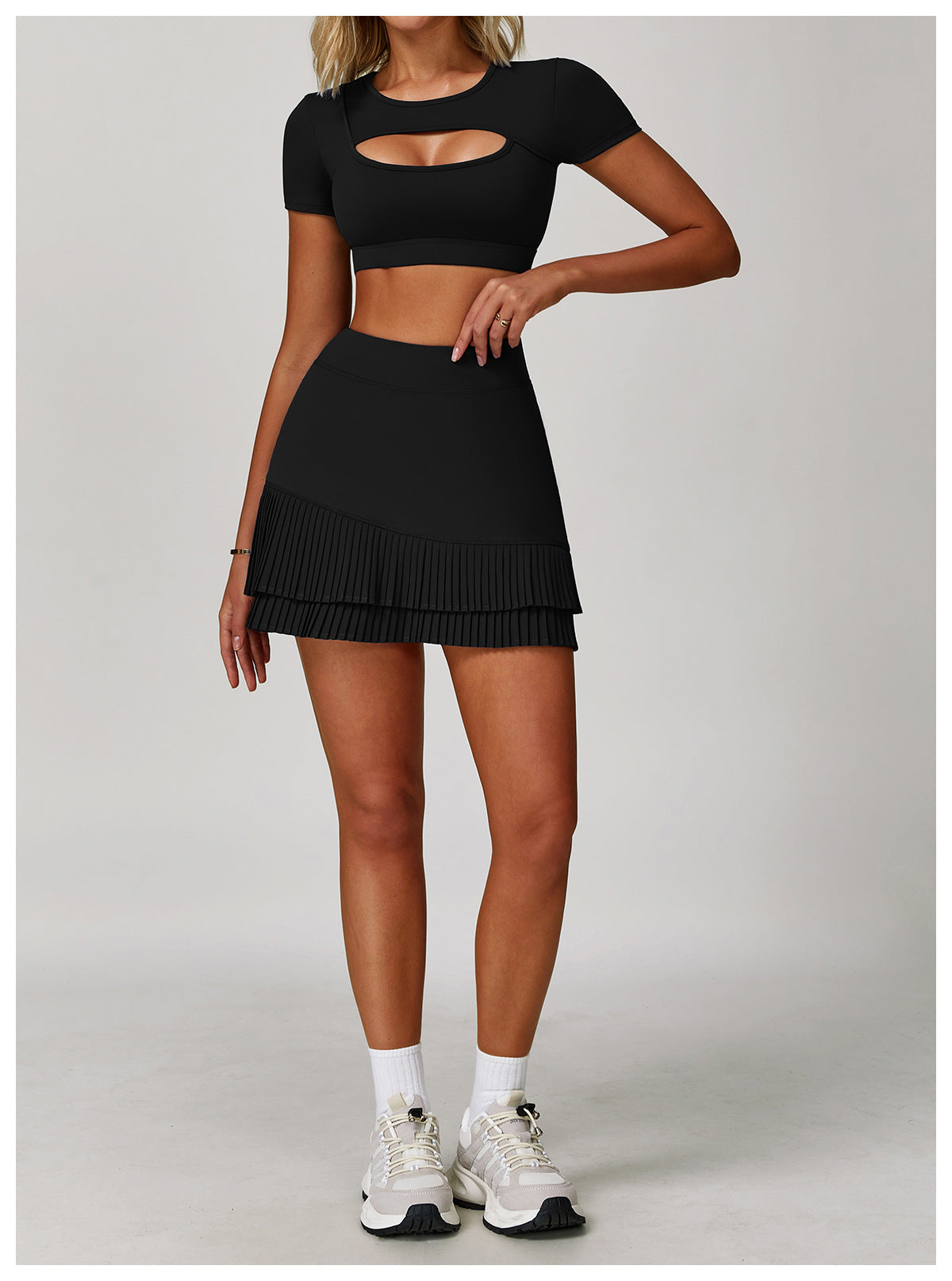 Cut out front cropped top