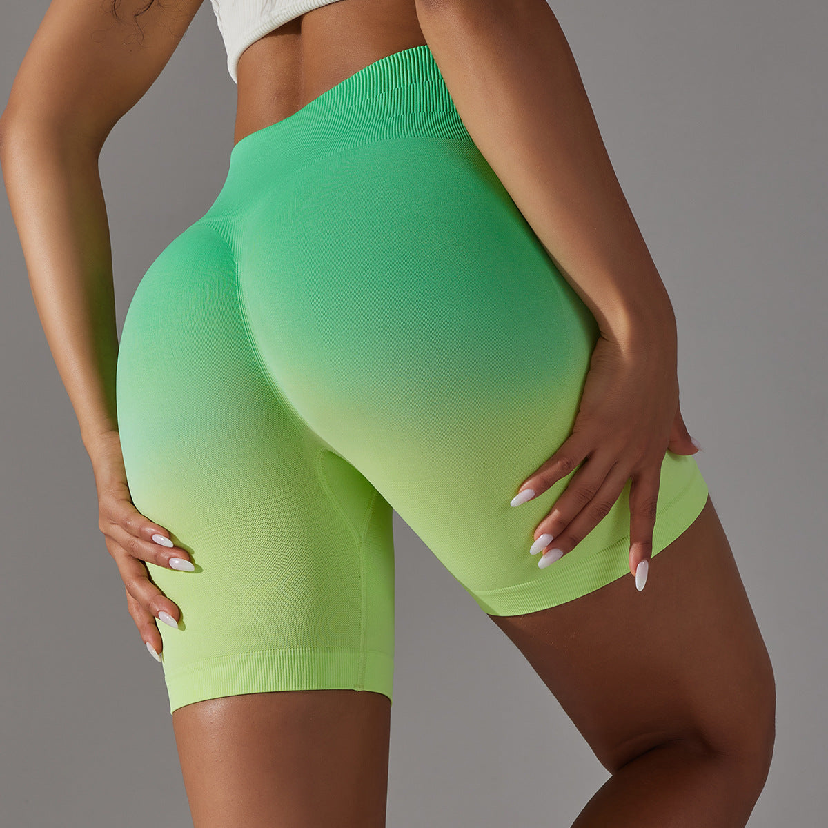 Ombre biker shorts