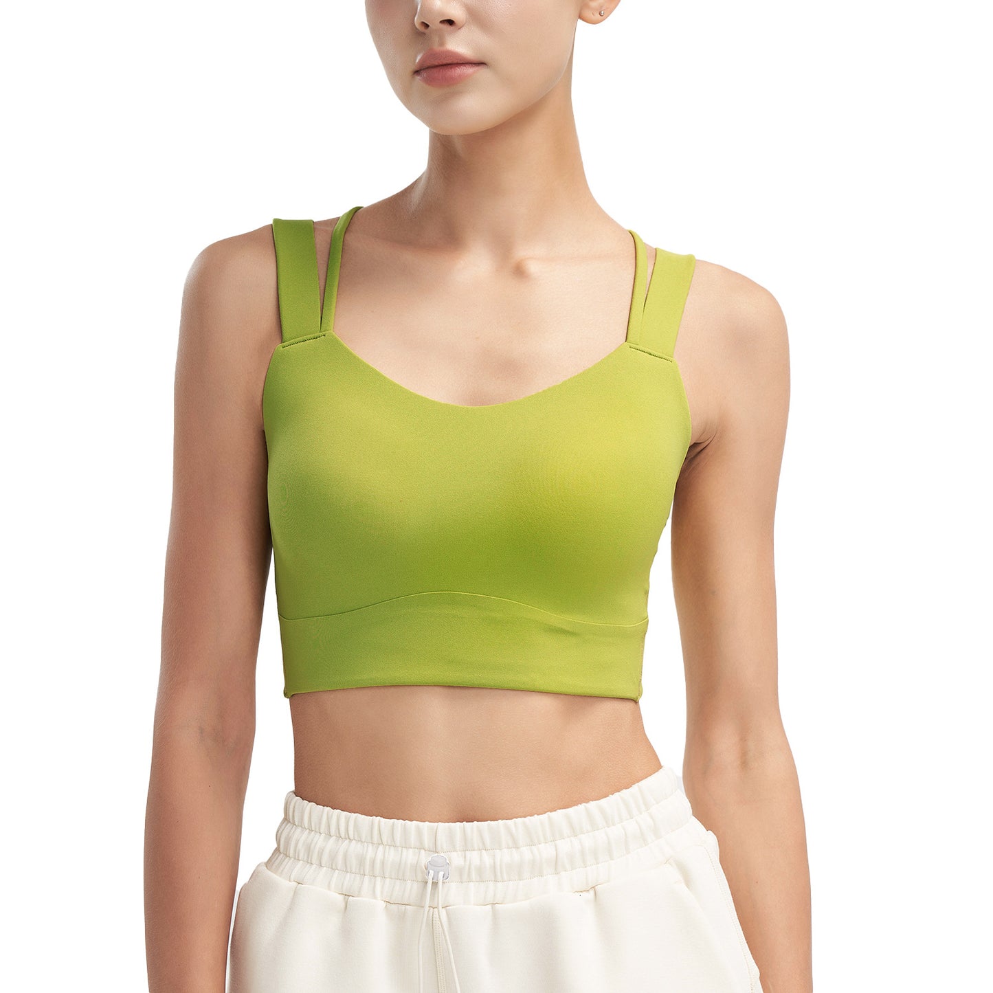 Cross back sports bra