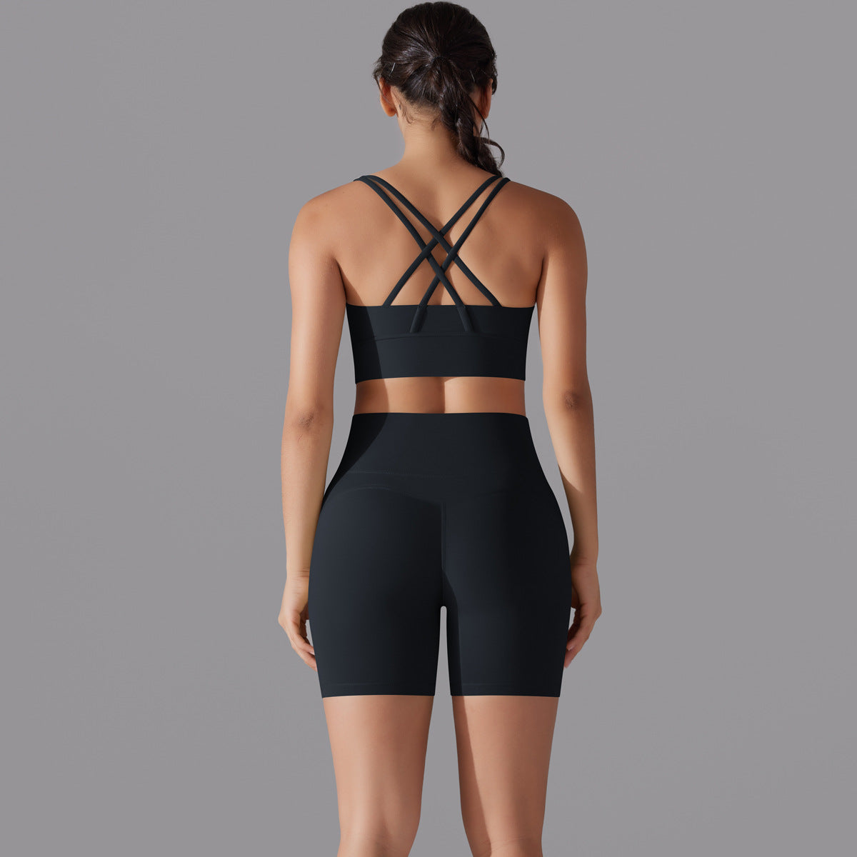 Cross back two piece set