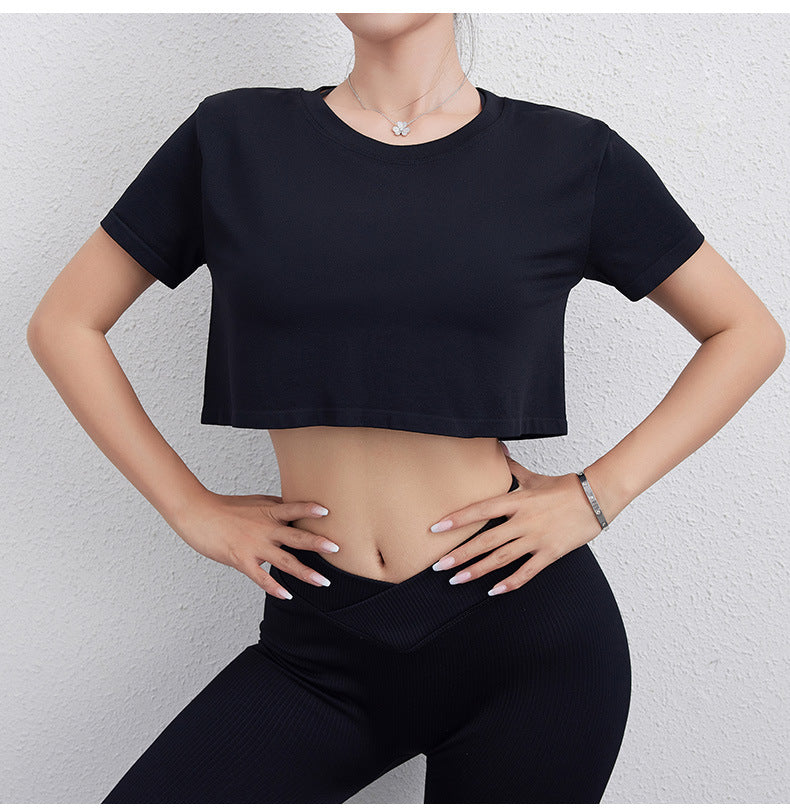 Loose fitting cropped top
