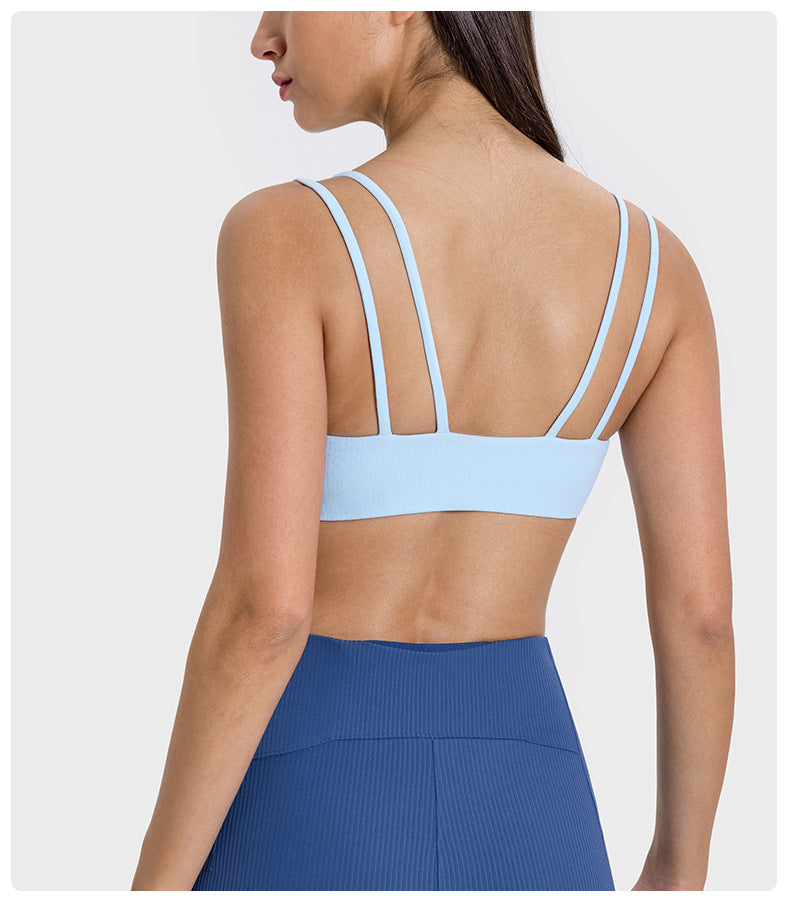 Double strap sports bra