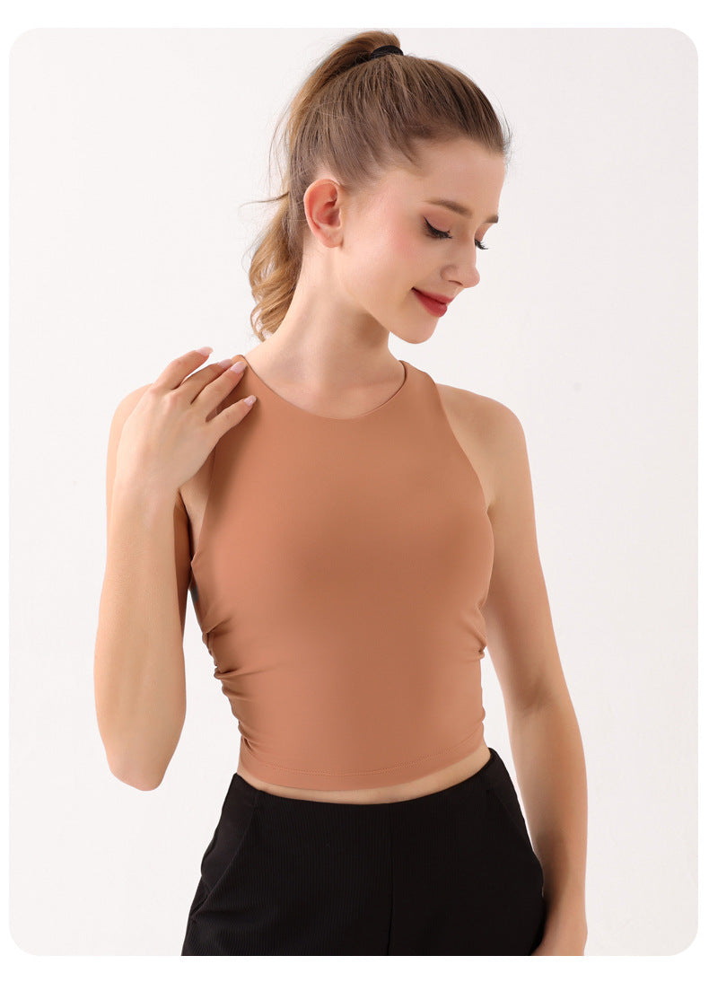 Tie back sleeveless top