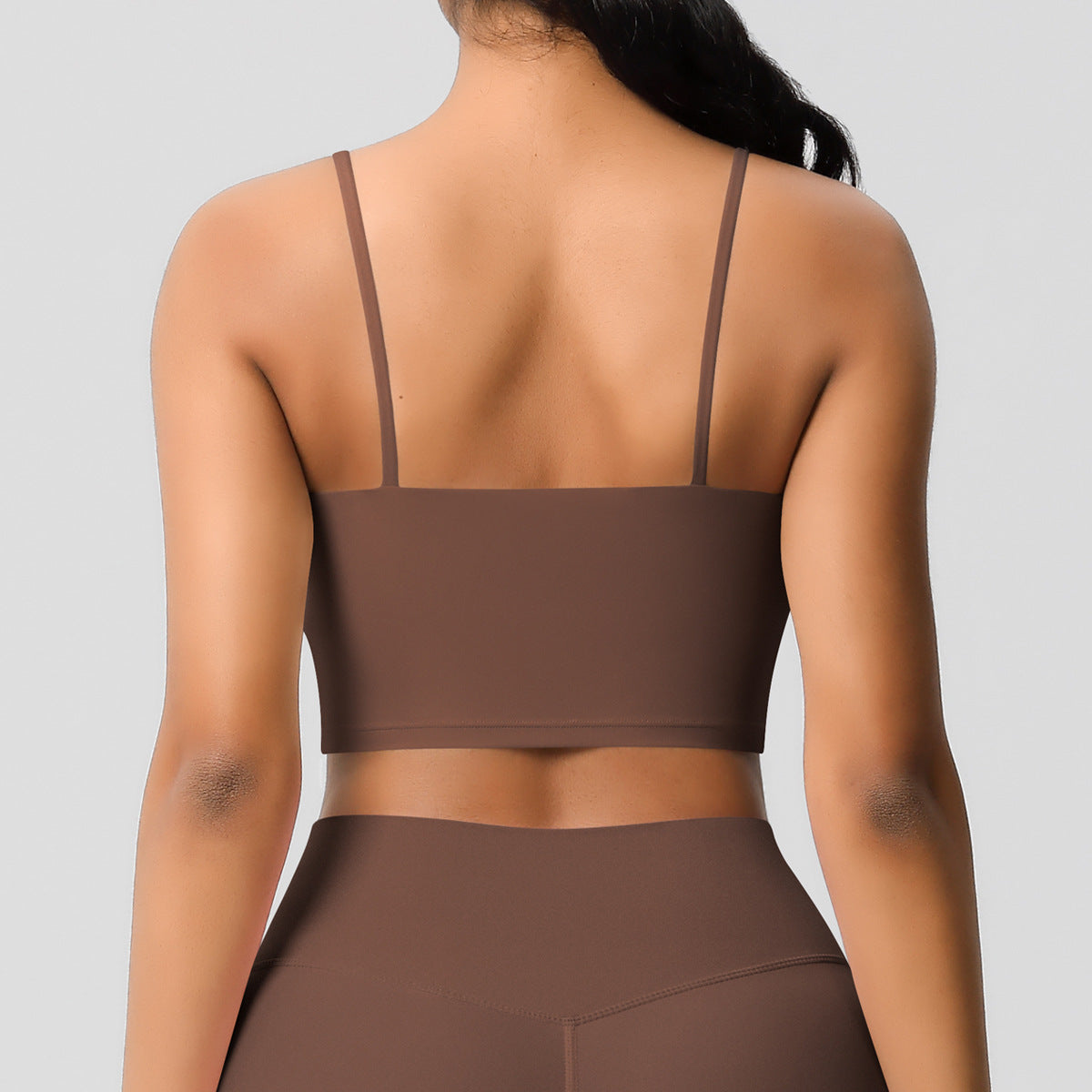 High support cropped vest