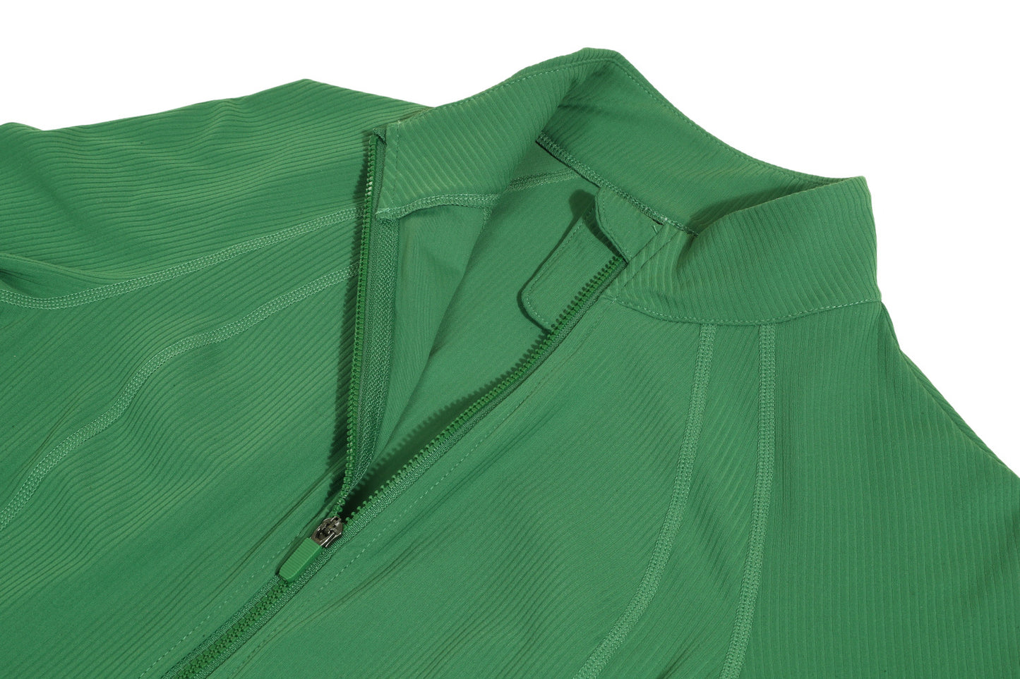 Light weight breathable zip front top