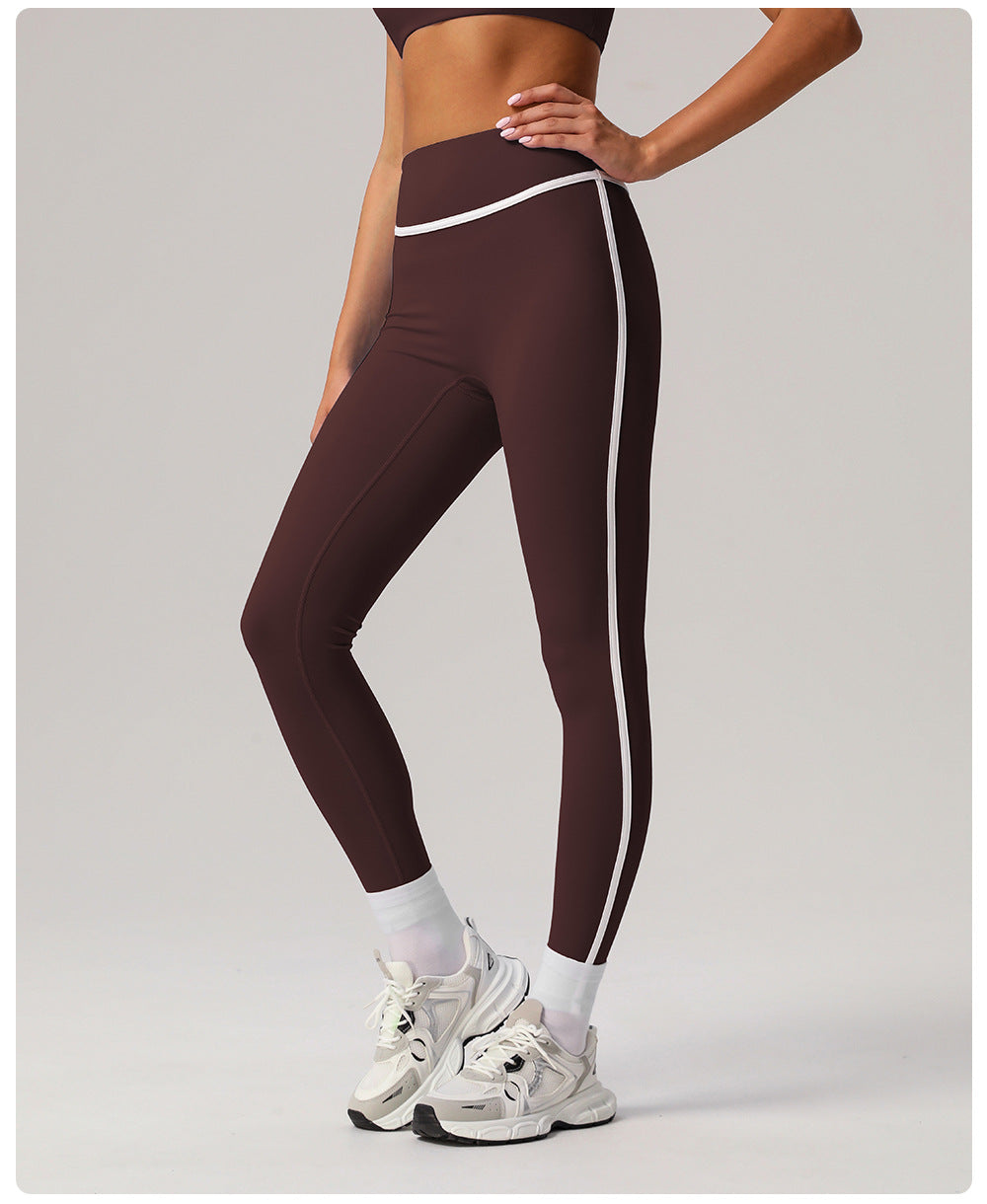 Contrast trim leggings