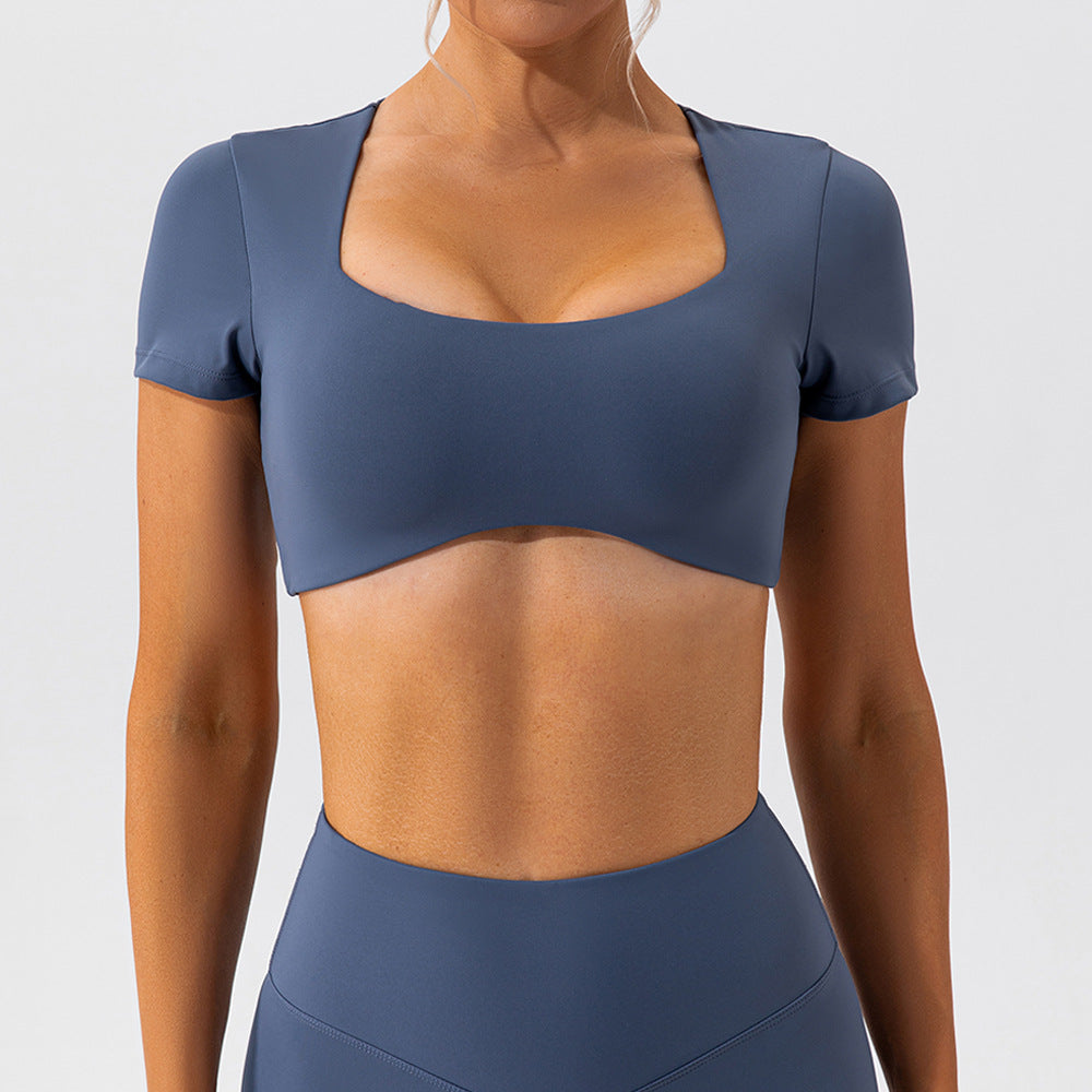 Short sleeve crop top