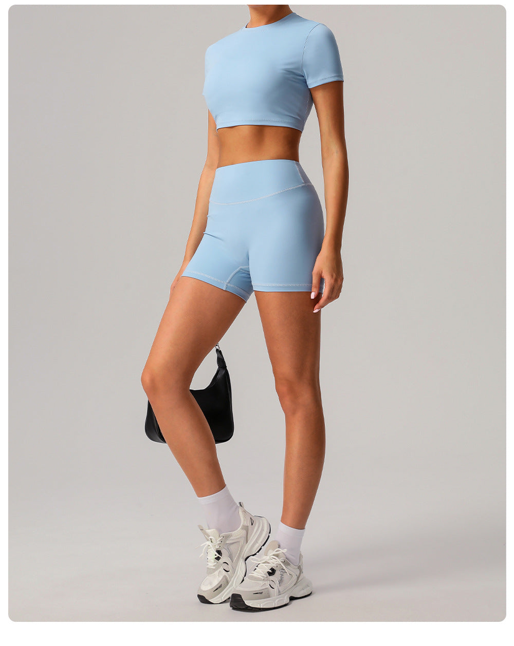 Short sleeve cropped top