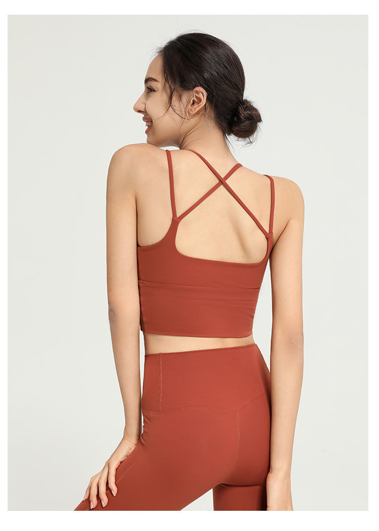 Double strap sports bra