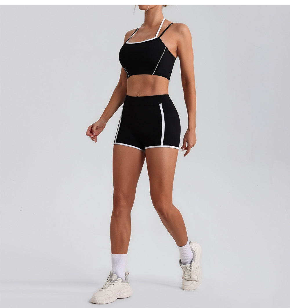 Contrast trim shorts