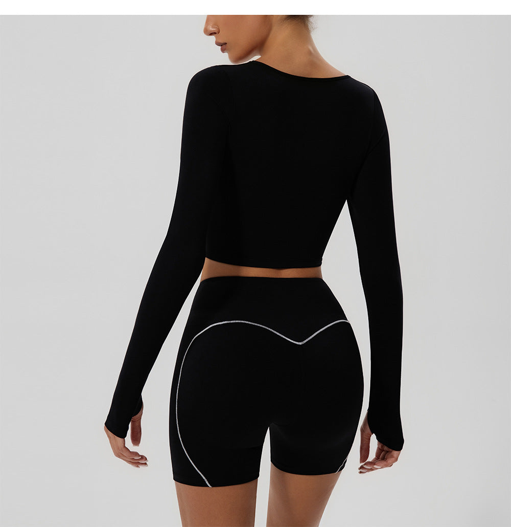 Full sleeve cropped top