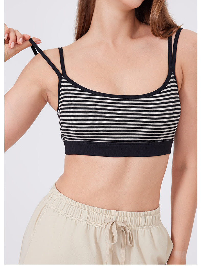 Stipe sports bra