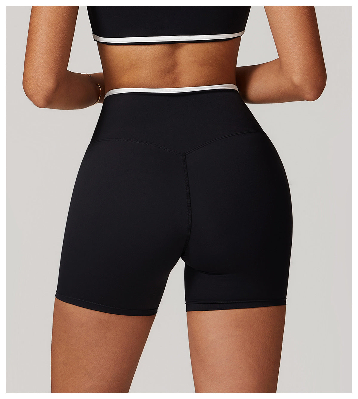 Cross waist fitness hot pants