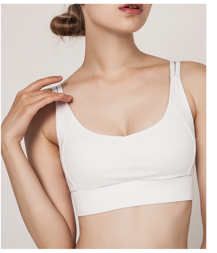 Twisted back sports bra