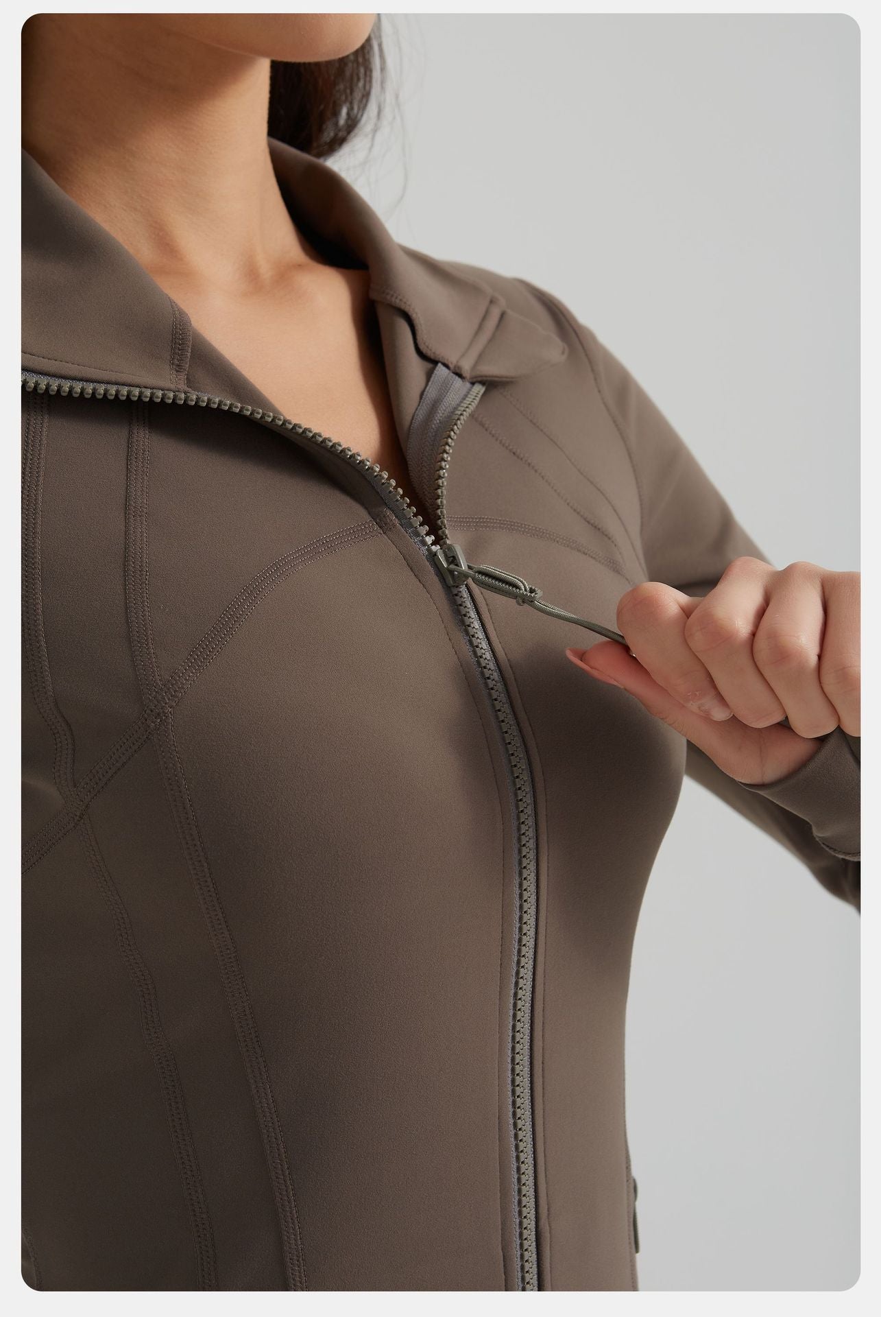 Zip front jacket