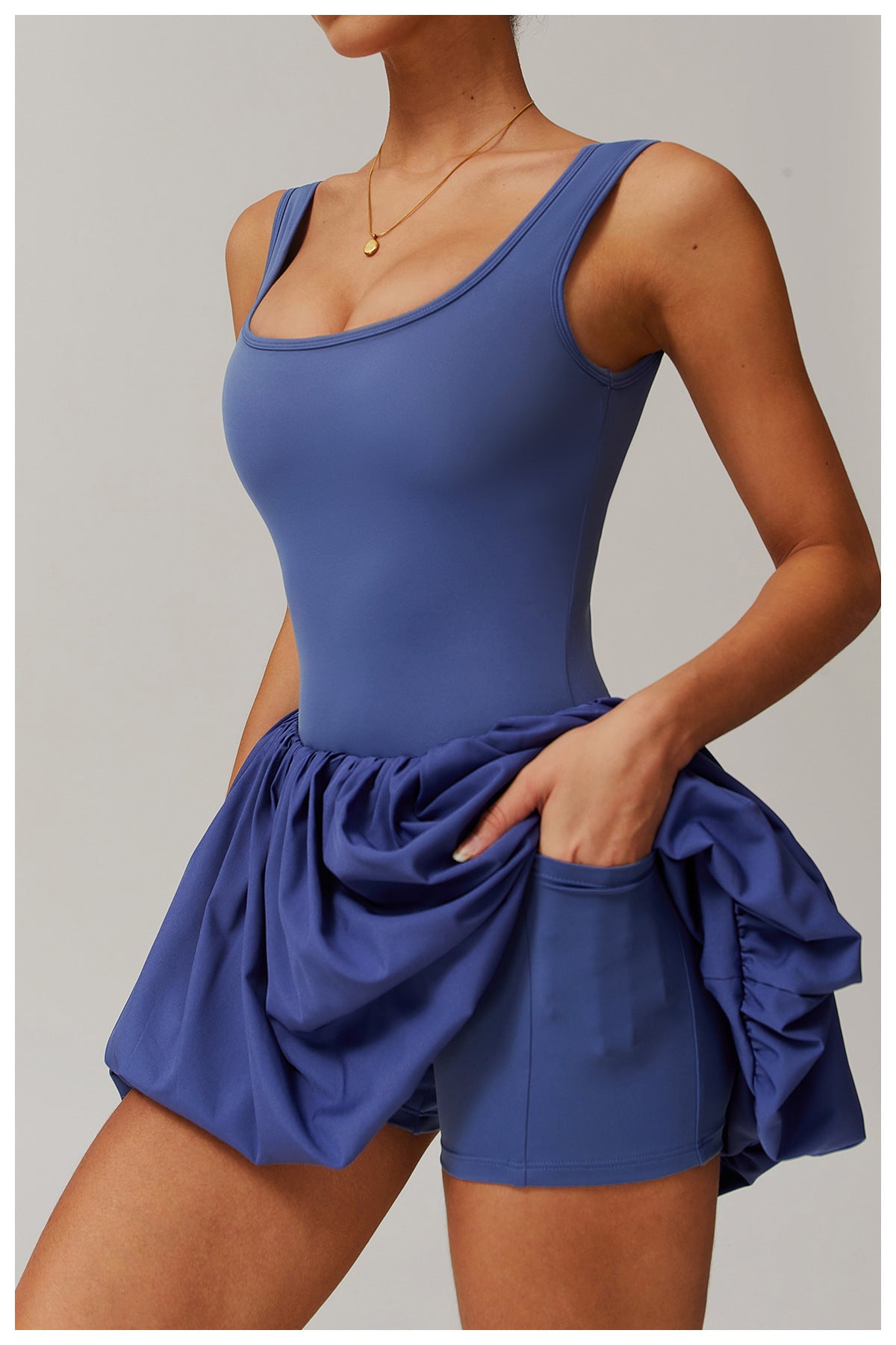 Balloon hem dress