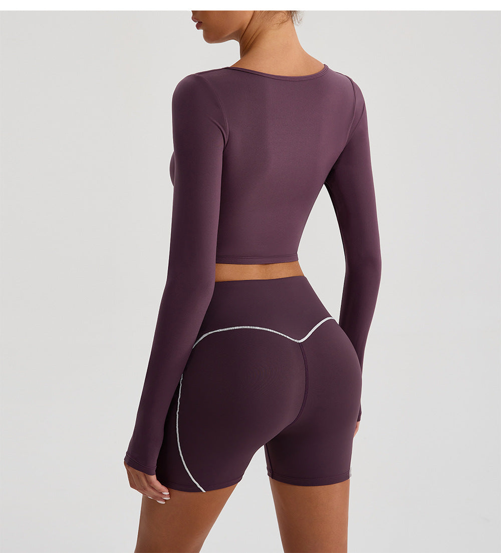 Full sleeve cropped top