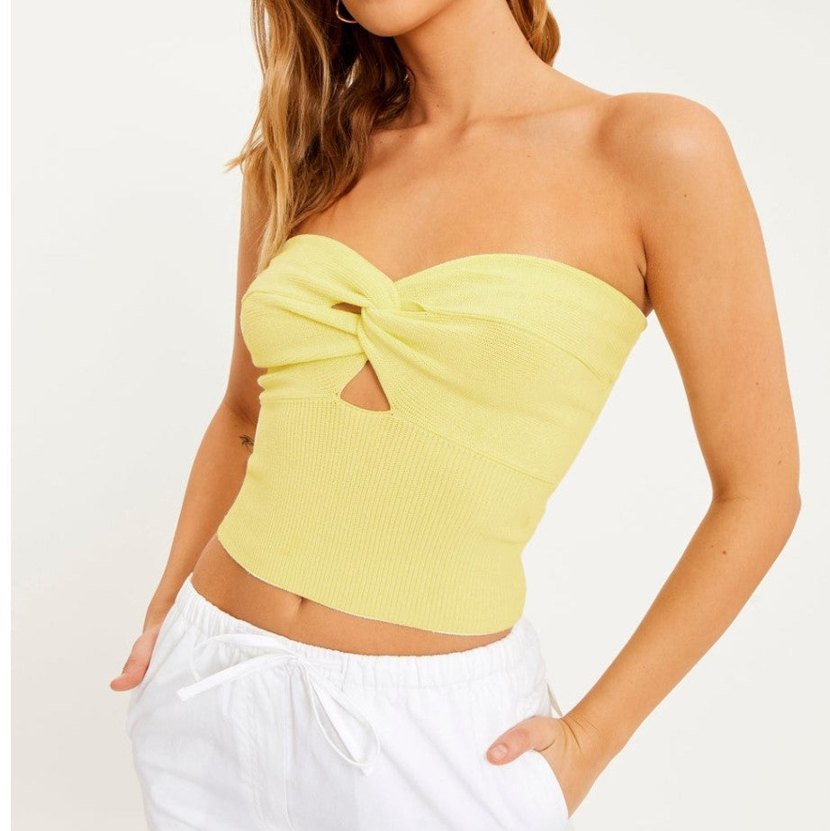 Knitted woollen top