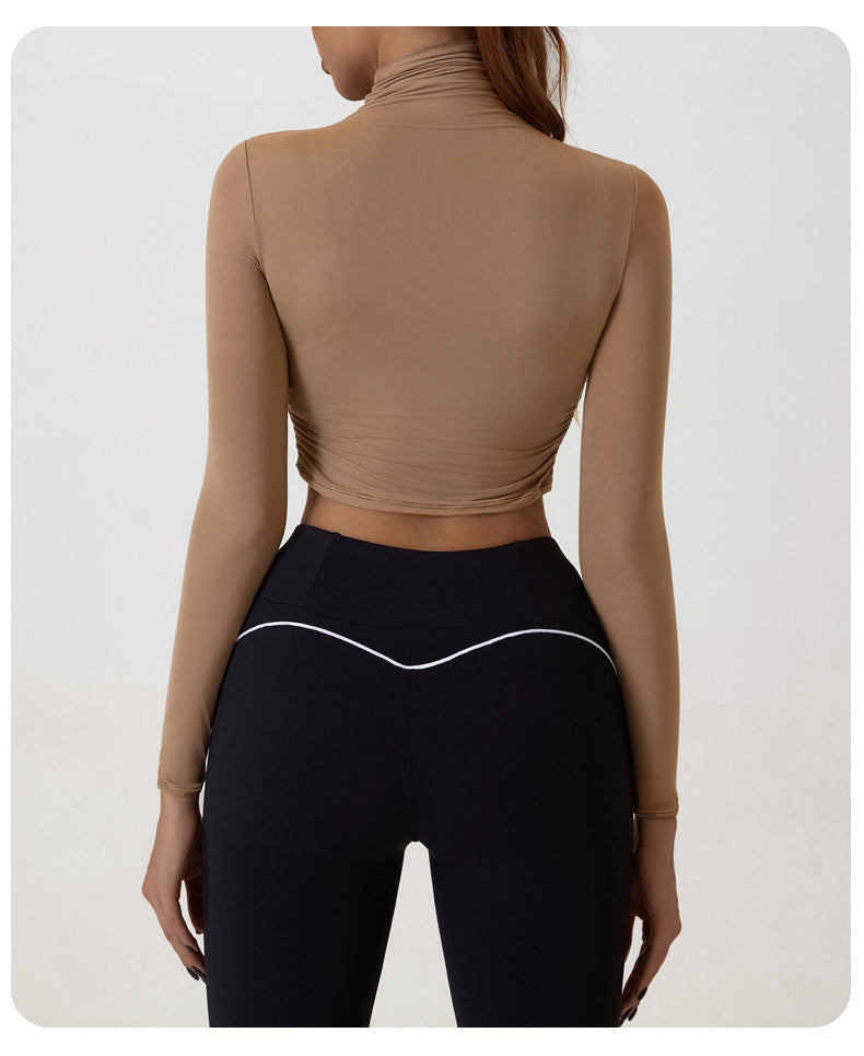 Full sleeve cropped top
