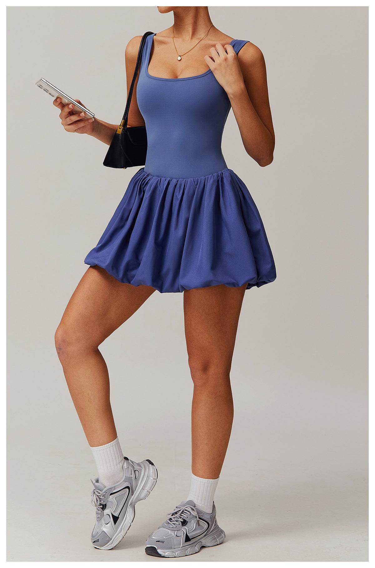 Balloon hem dress