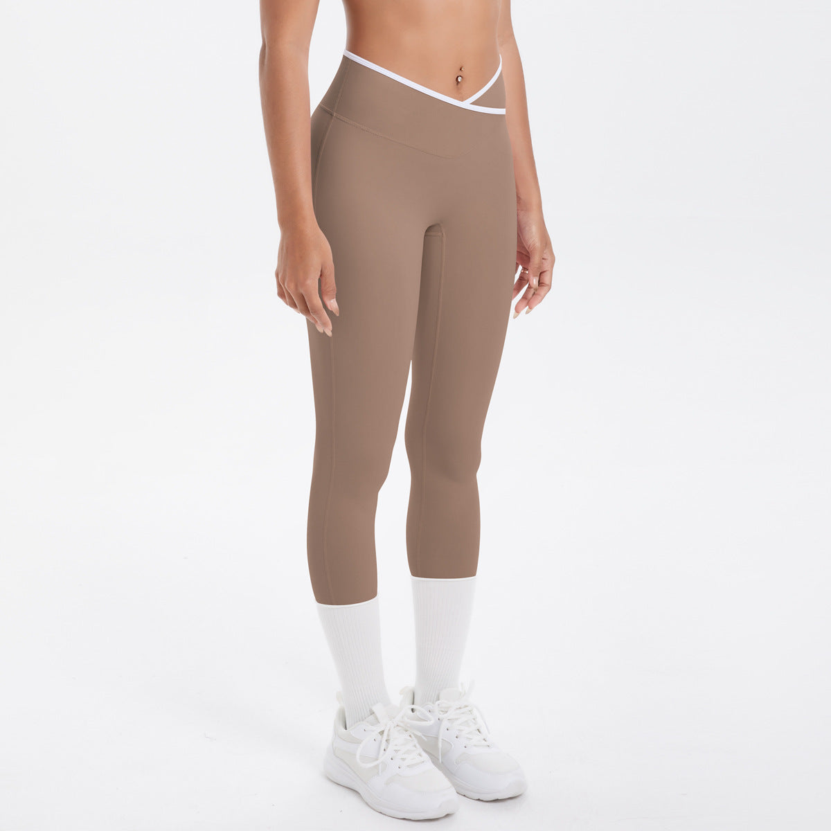 Cross waist leggings