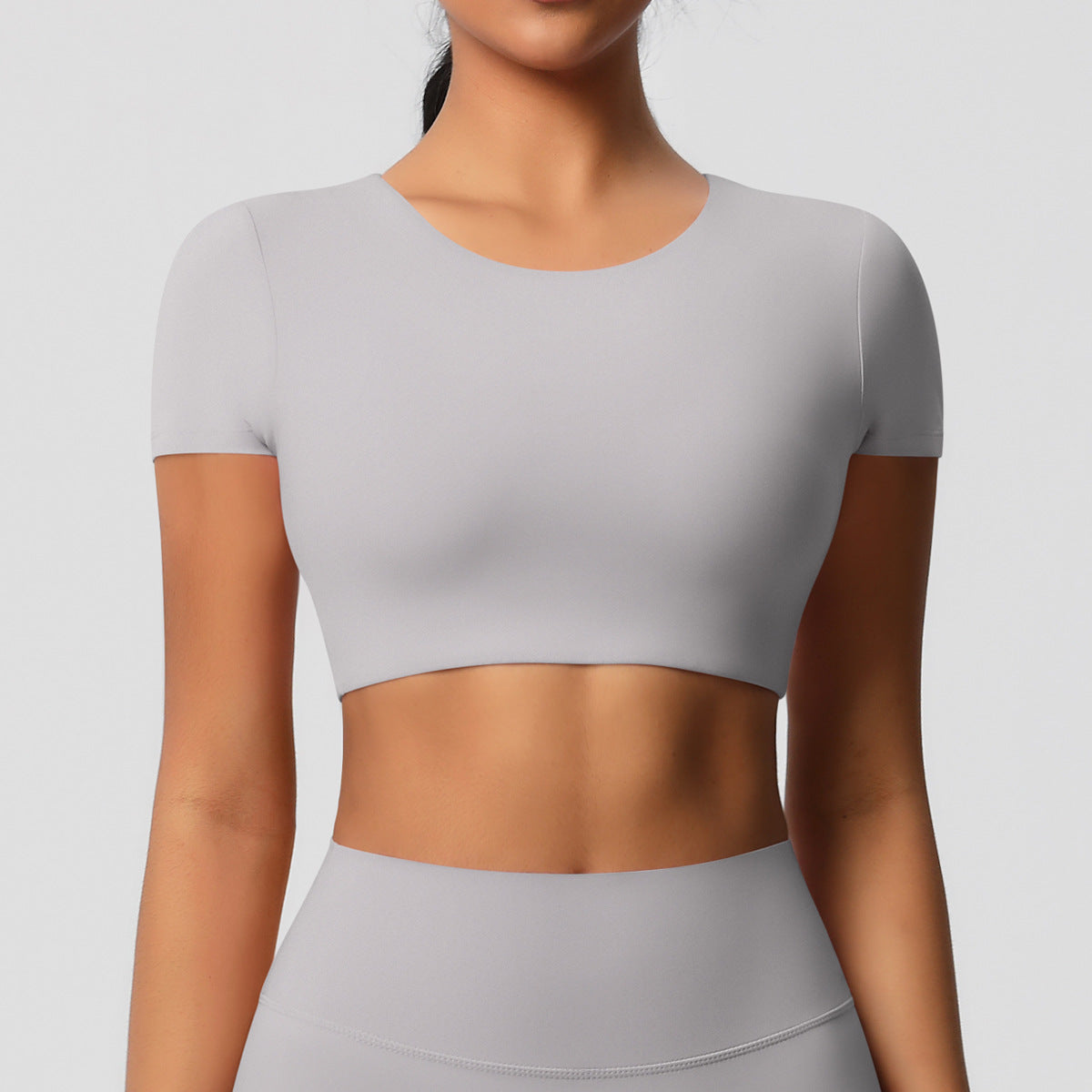 Short sleeve cropped top