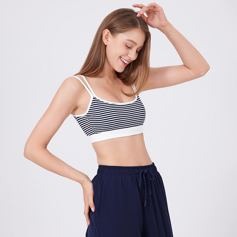 Stipe sports bra