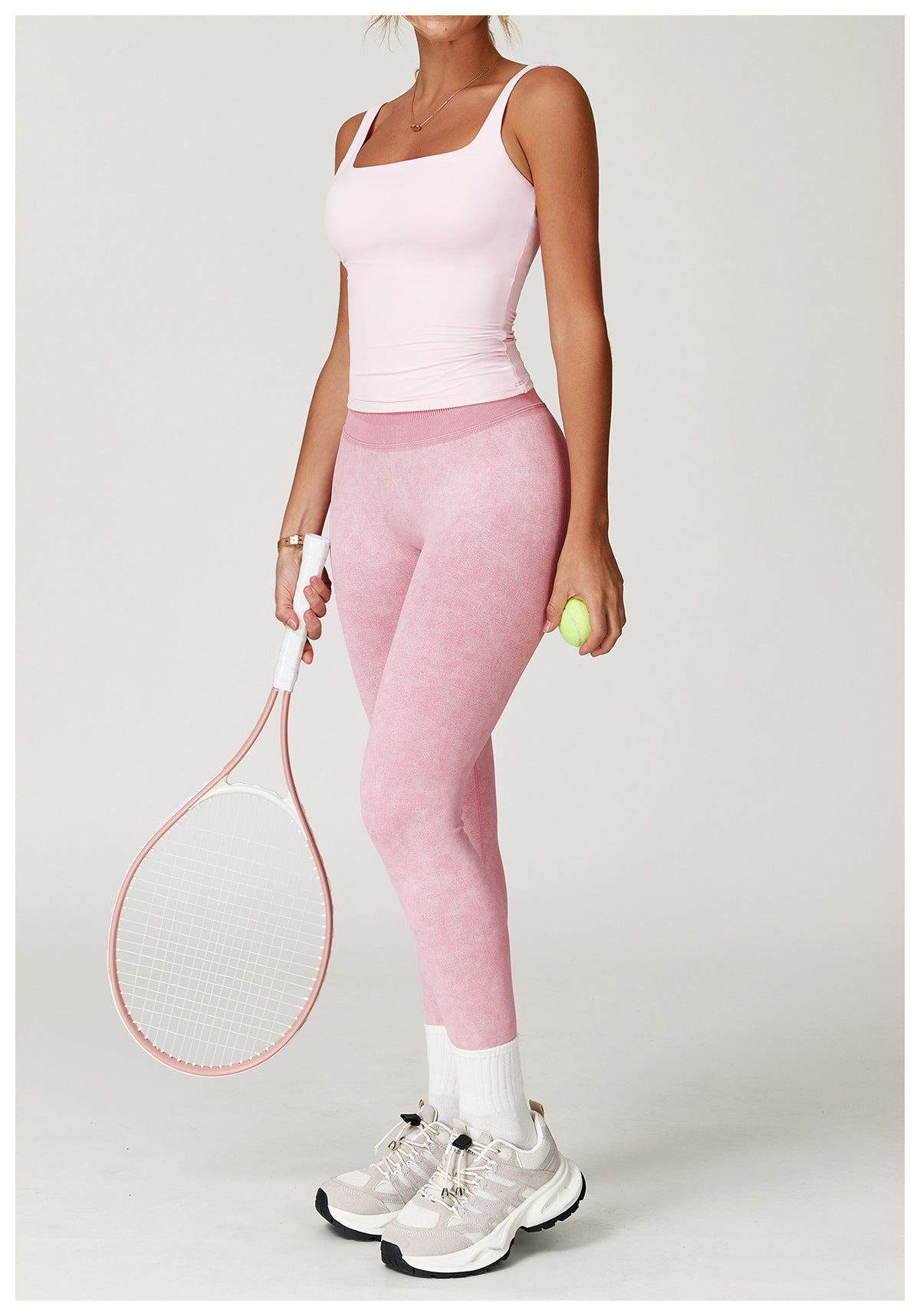 Stone washed leggings