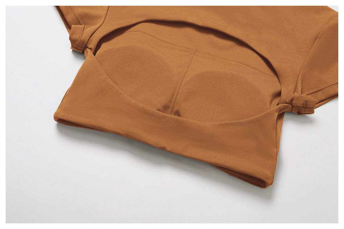 Short sleeve cropped top