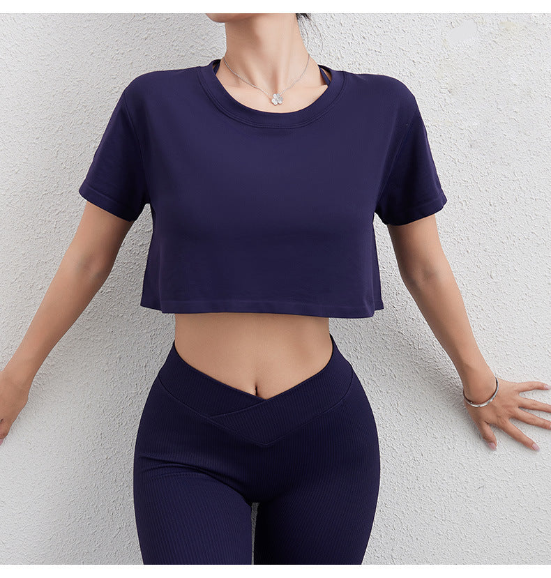 Loose fitting cropped top
