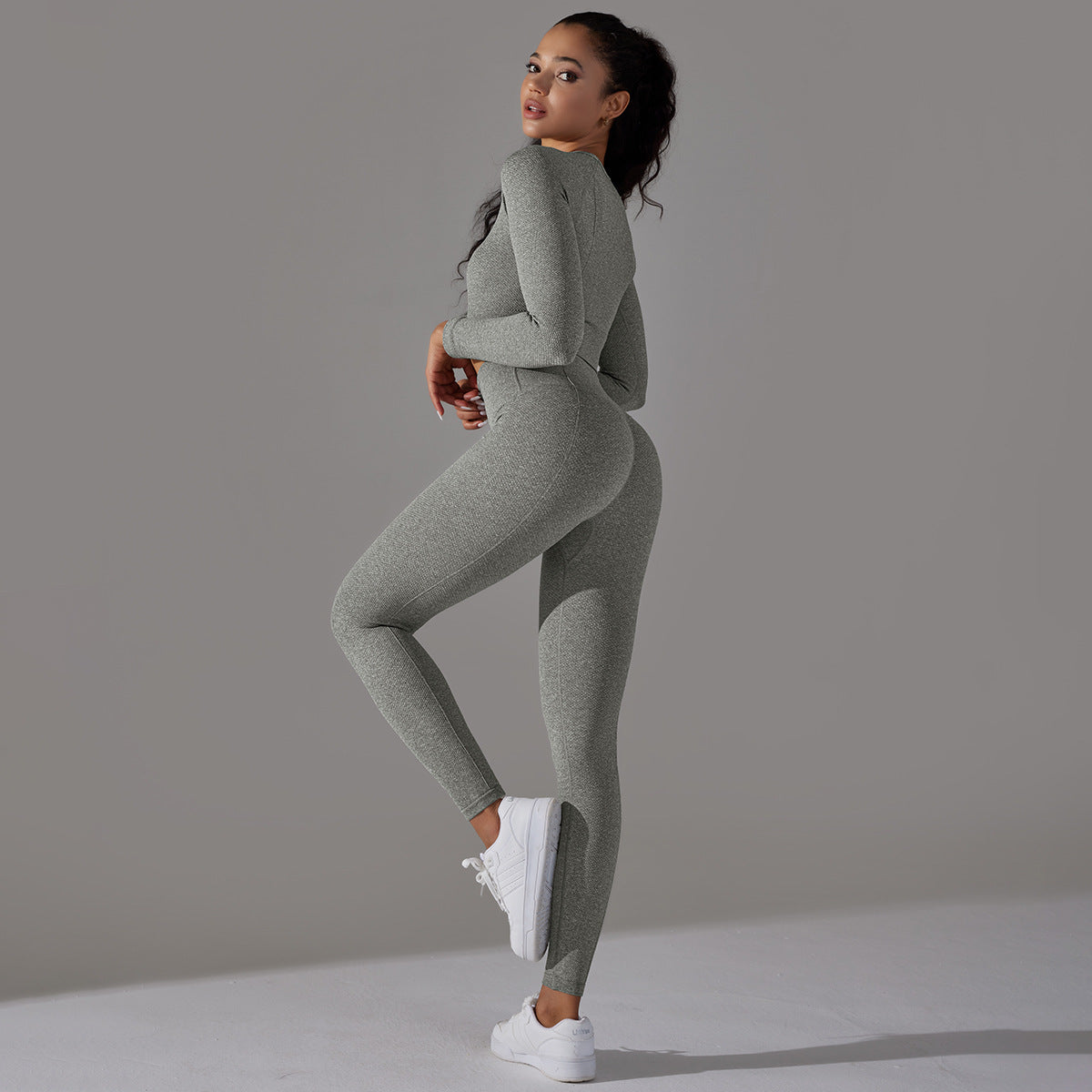 Seamless quick dry fitness set