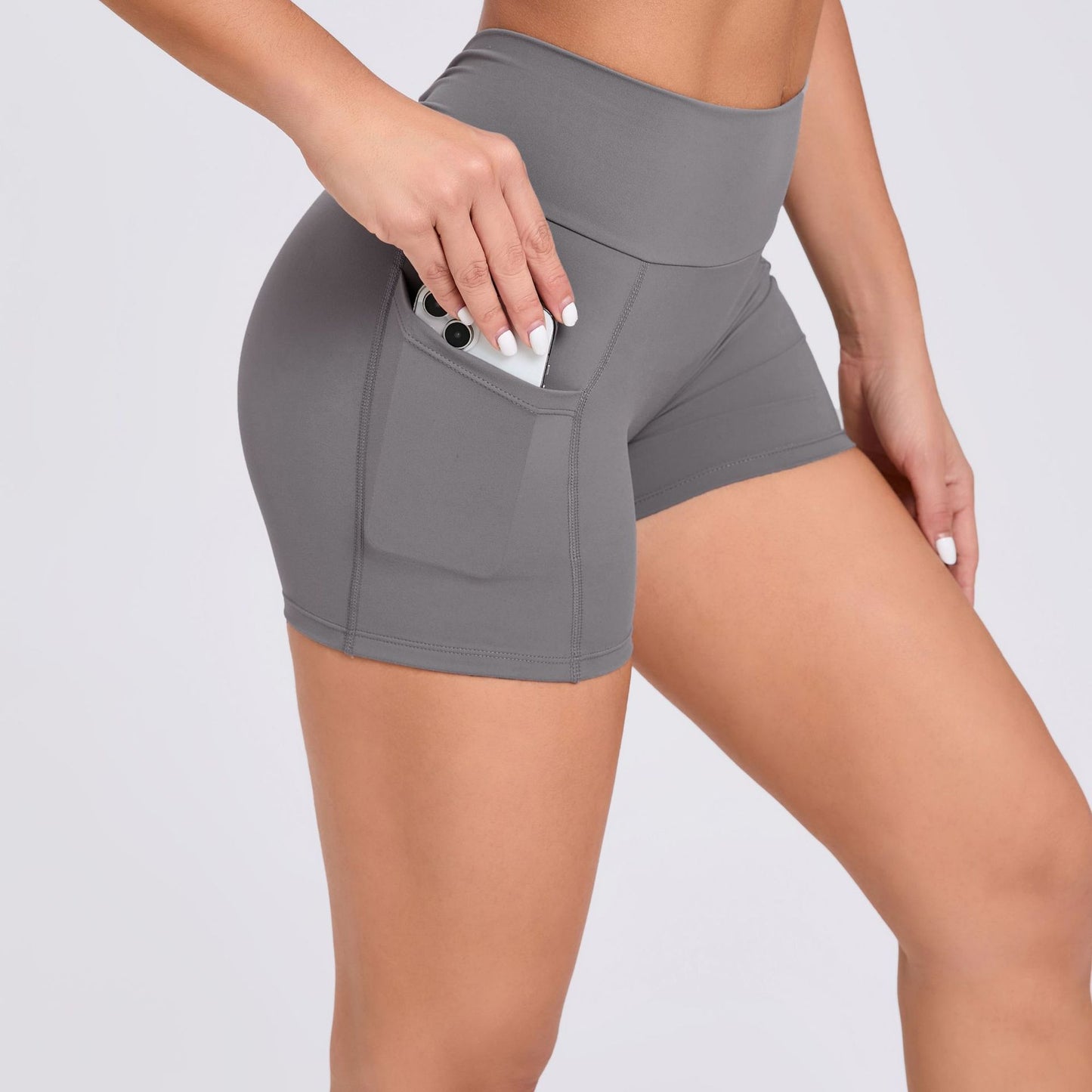 Ruched back hot pants