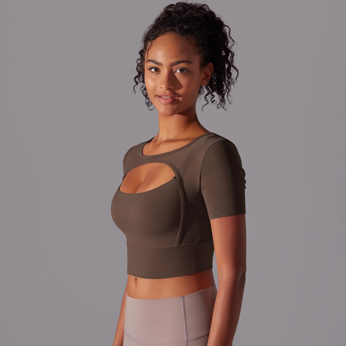 Mesh sleeve high support top