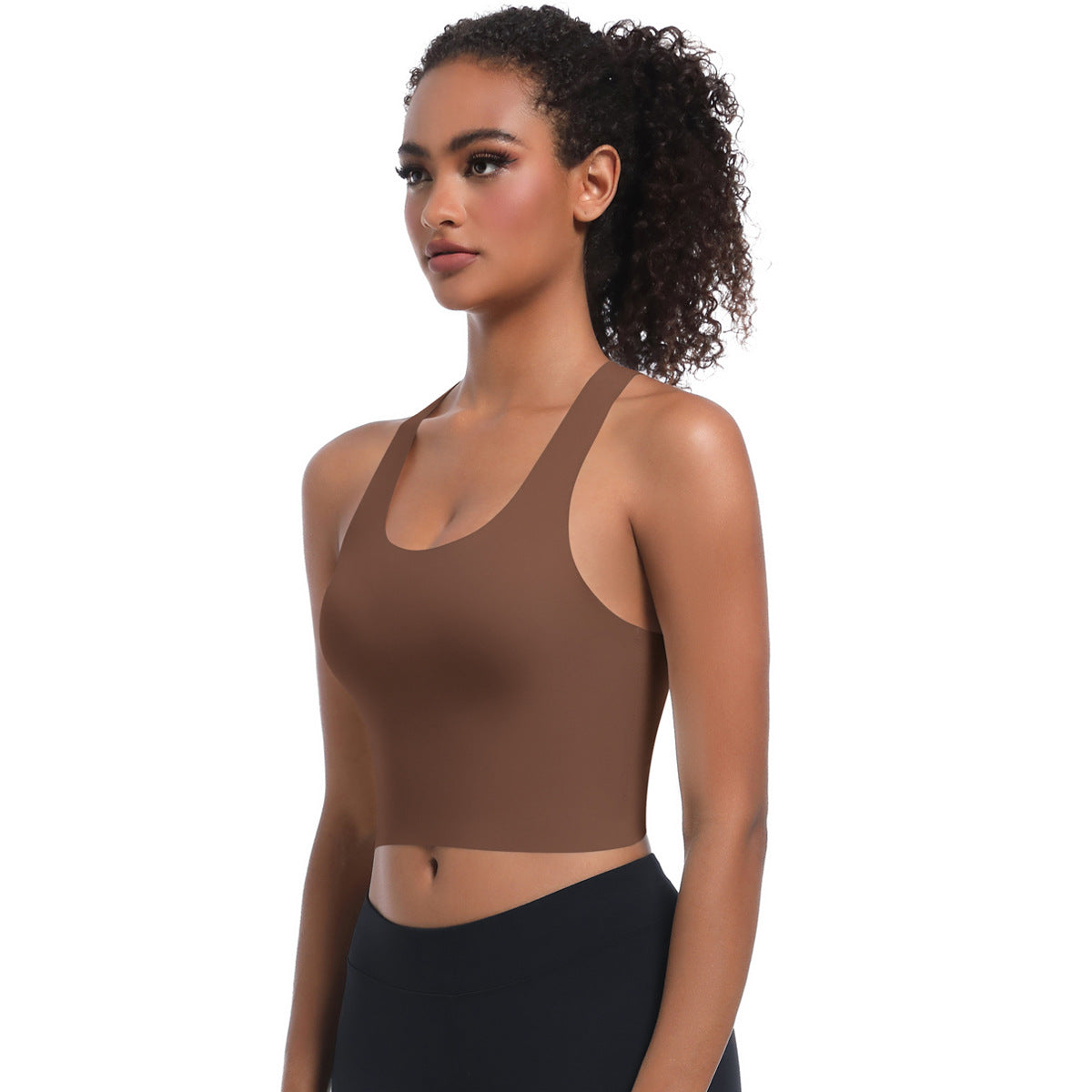 Seamless crossed back vest