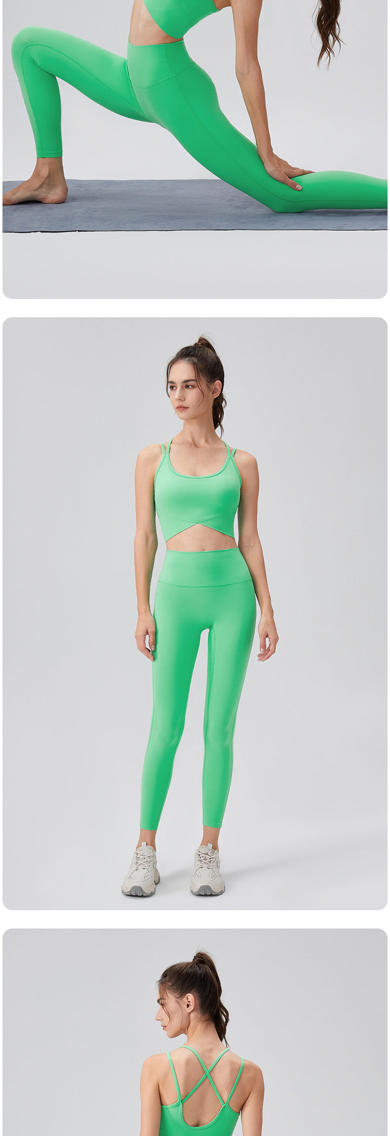 Double strap sports bra