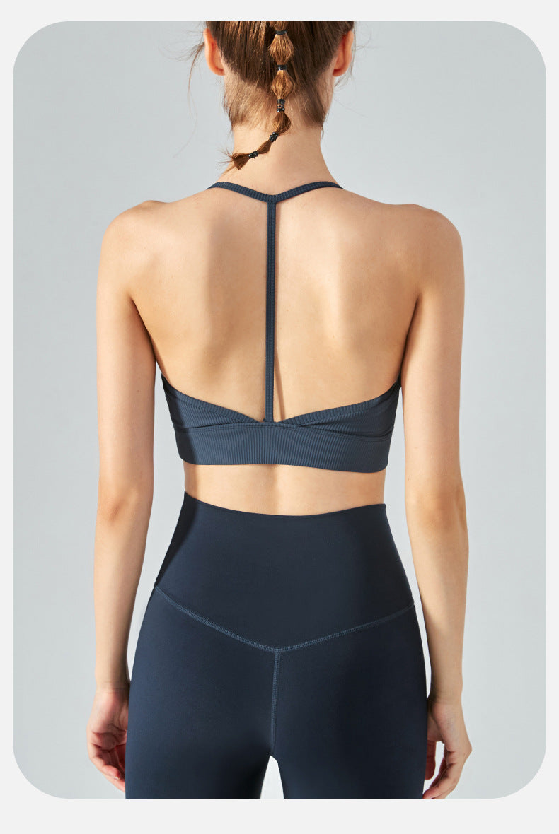 Spaghetti strap sports bra