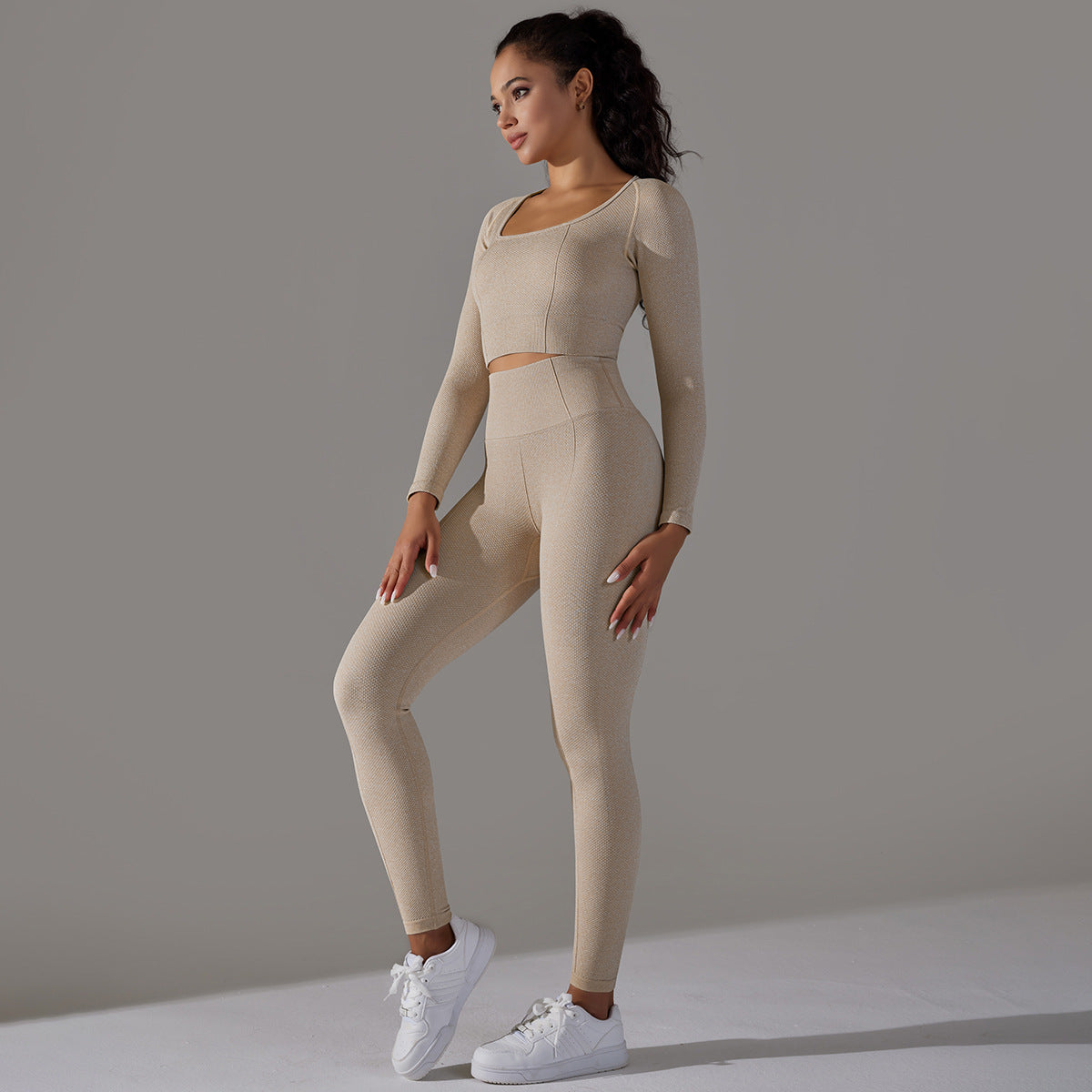 Seamless quick dry fitness set